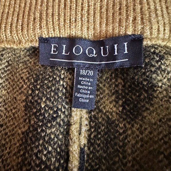 ELOQUII Women's Plus Size Intarsia Sweater Pant - Picture 3 of 3